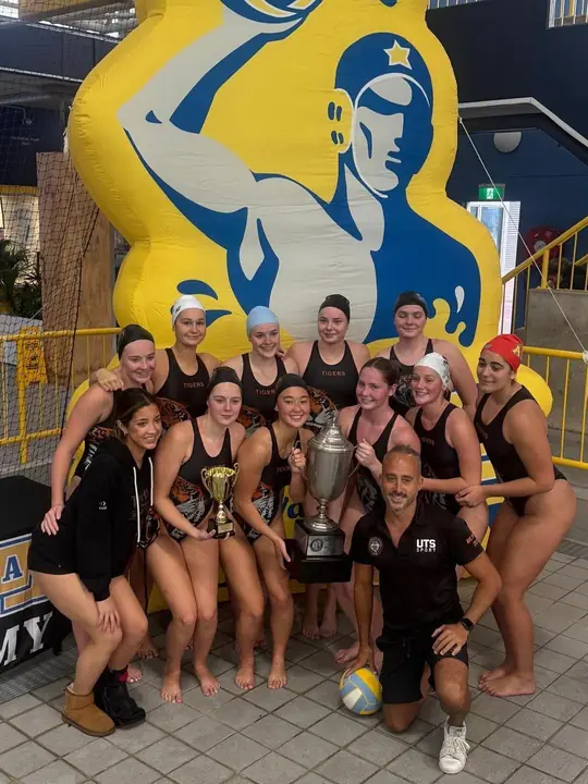 Girls team with the trophy