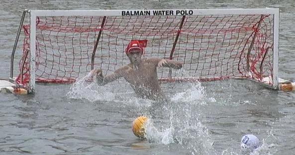 Waz in goal